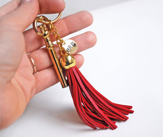 Personalized Tassel Key Chain