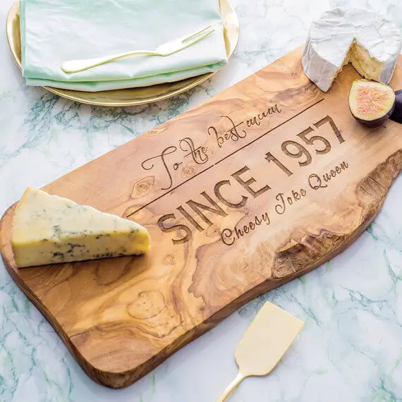 Personalized Rustic Olive Wood