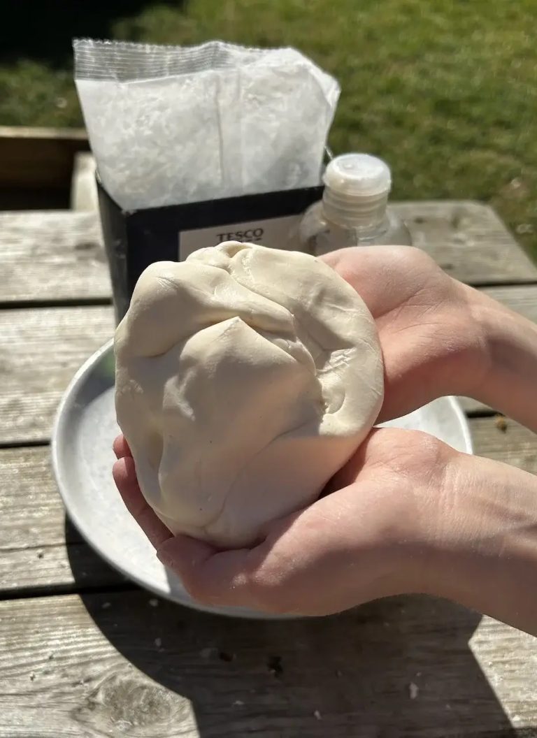 No-Cook Playdough Recipes  [Plus This Magic 2 Ingredient Playdough]