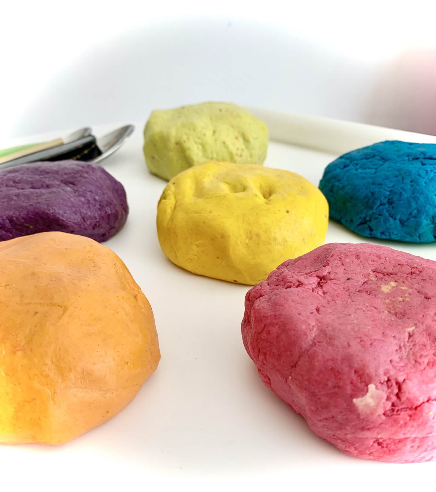 Homemade Play Dough 3-pack, Natural Play Doh, Large Kit