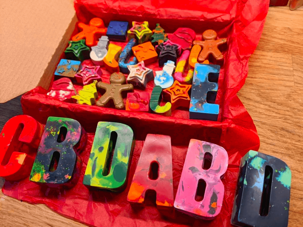 5. Personalised Christmas Crayon Advent Calendar Fillers