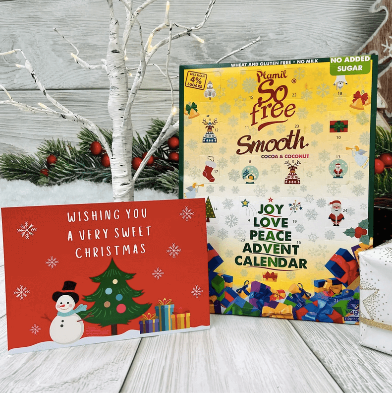 7. So Free Vegan Chocolate Christmas Advent Calendar With Personalised Card