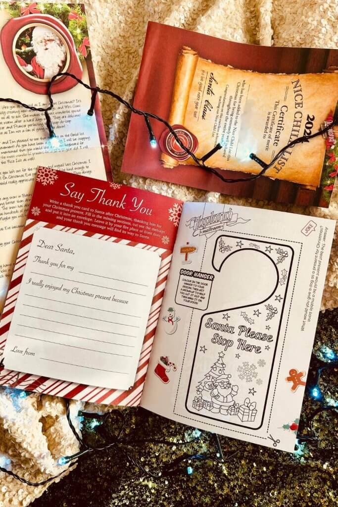 'Nice List' Certificate and Activity Booklet