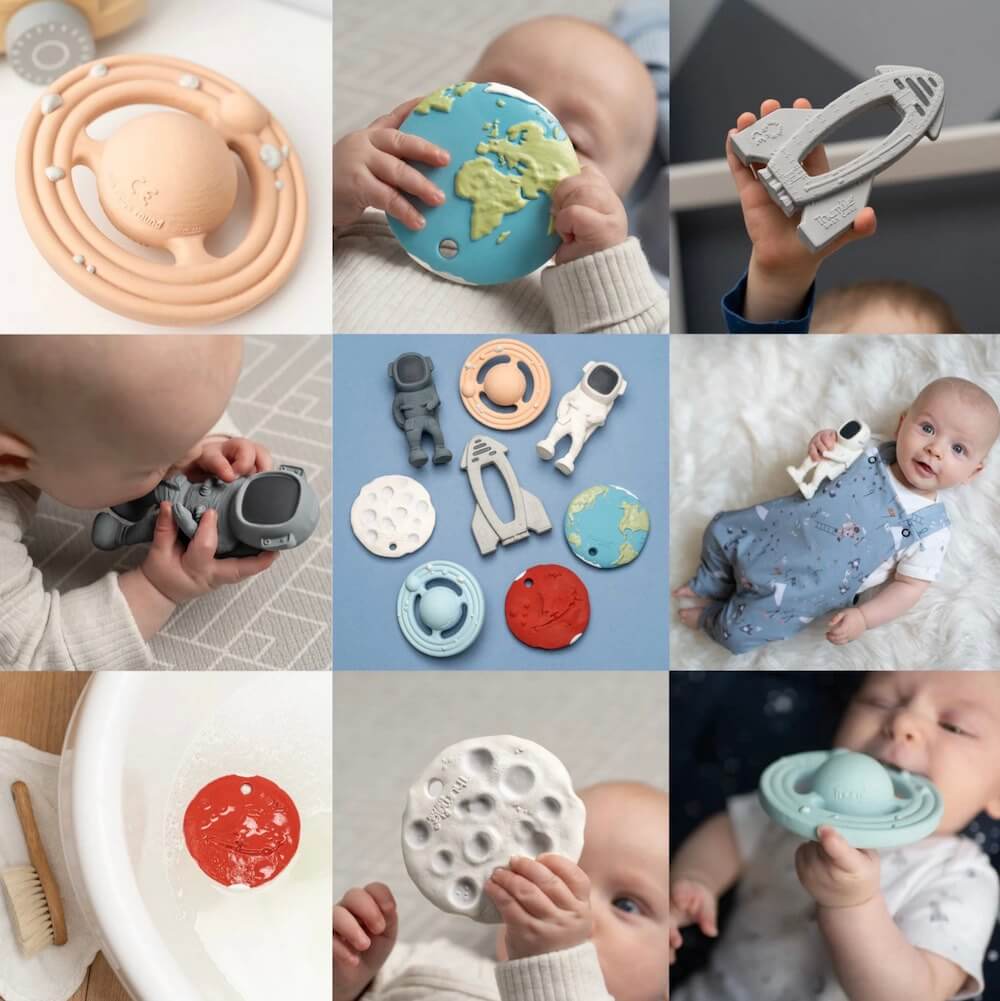 10. Moon Biscuit Natural Rubber Toy