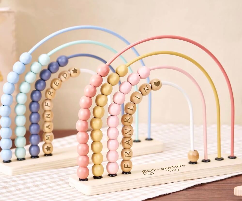 9. Personalised Baby Abacus