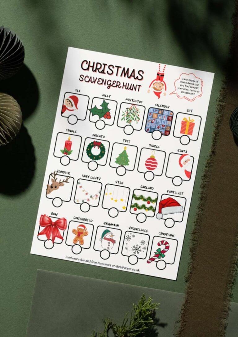 Free Christmas Scavenger Hunt Printable for Kids