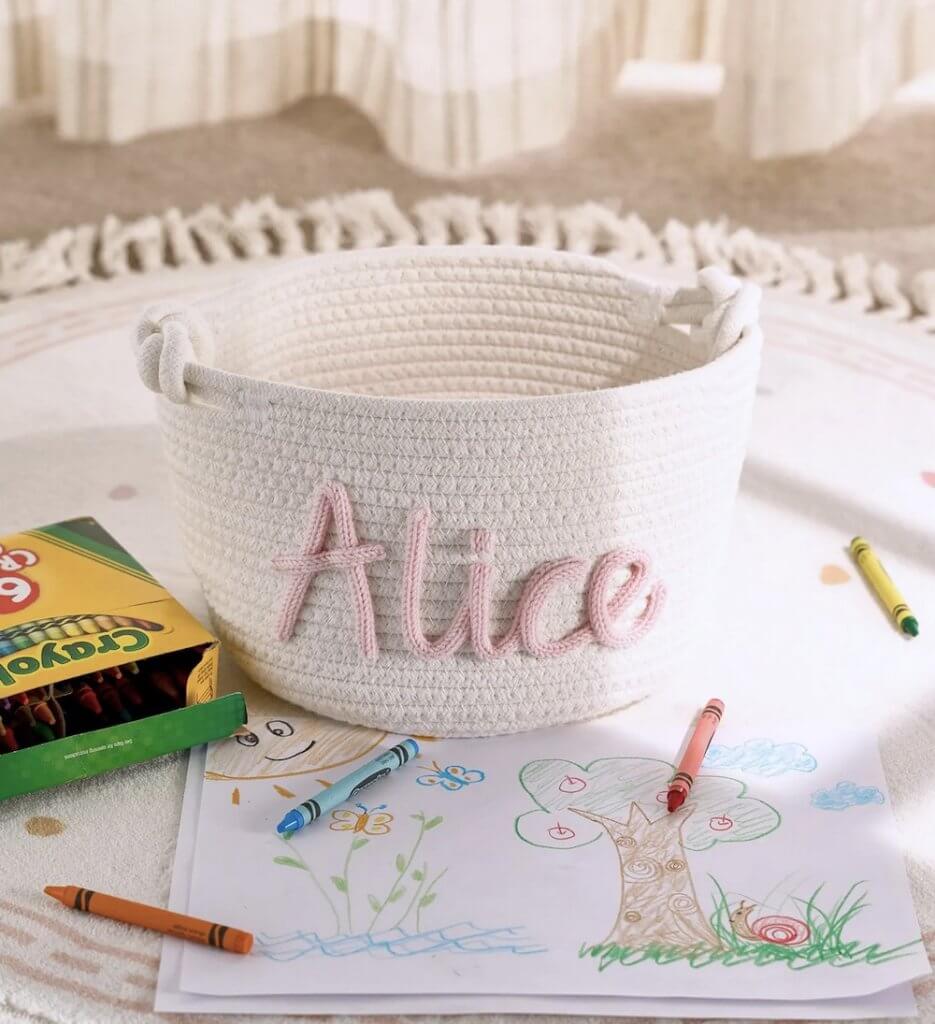 Personalised Handmade Basket