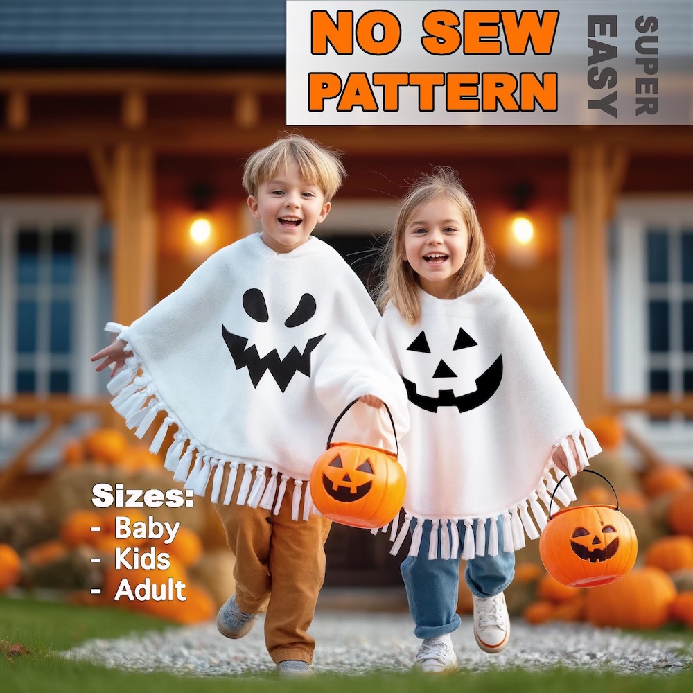 No-Sew Ghost Costume Pattern