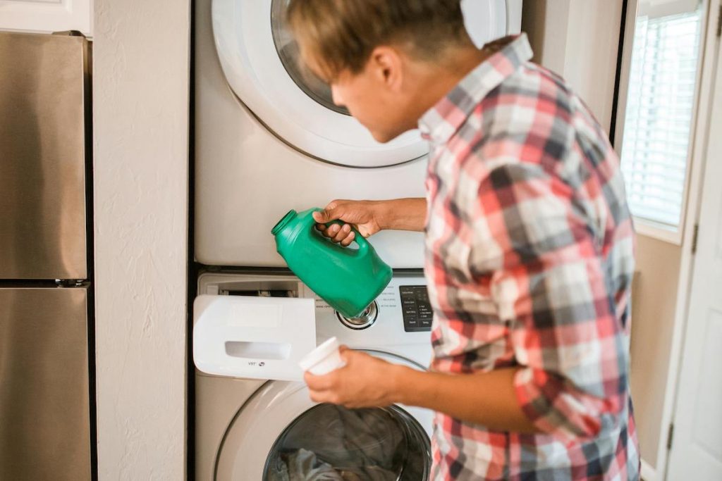 doing laundry in university halls